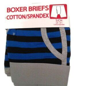 Pico Men's S 28 30 boxer briefs stripes Blue Black Gray